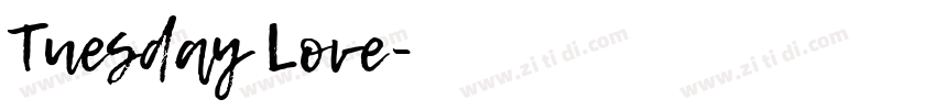 Tuesday Love字体转换
